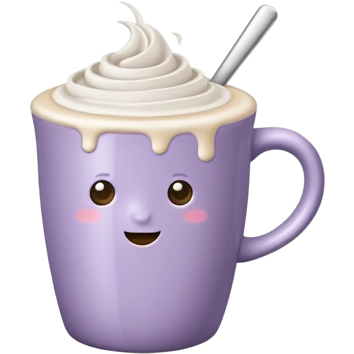 Pale purple Latte  emoji