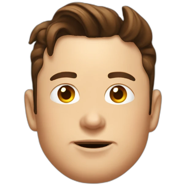 Elon Musk who has poop on his head emoji