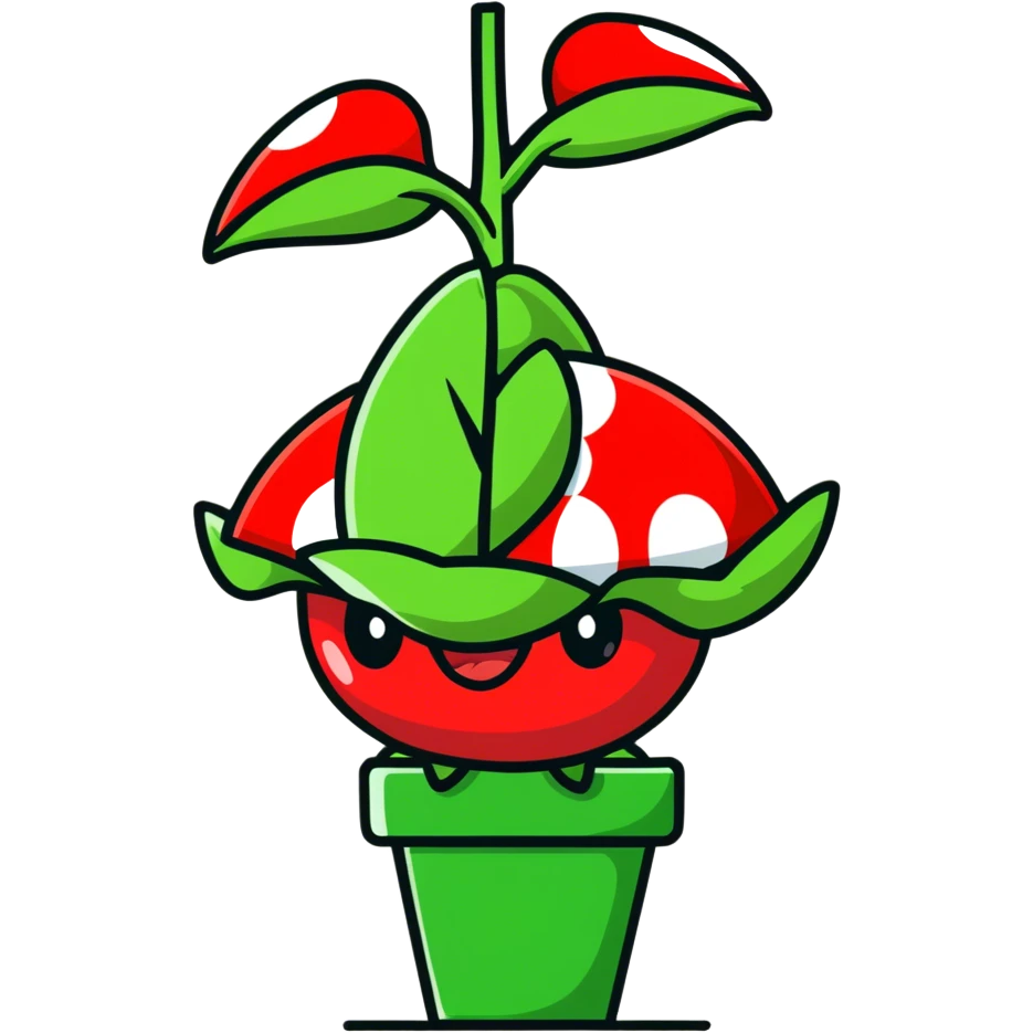 Tall Piranha plant  emoji