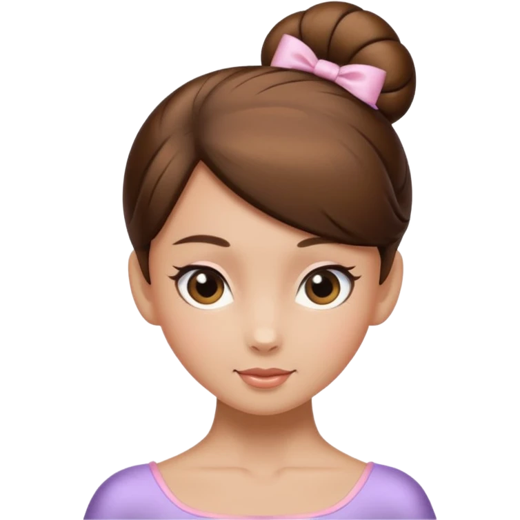 ballet bun emoji