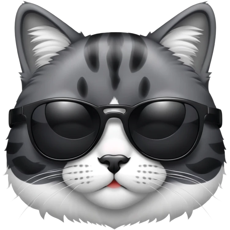 cool cat wearing sunglasses emoji