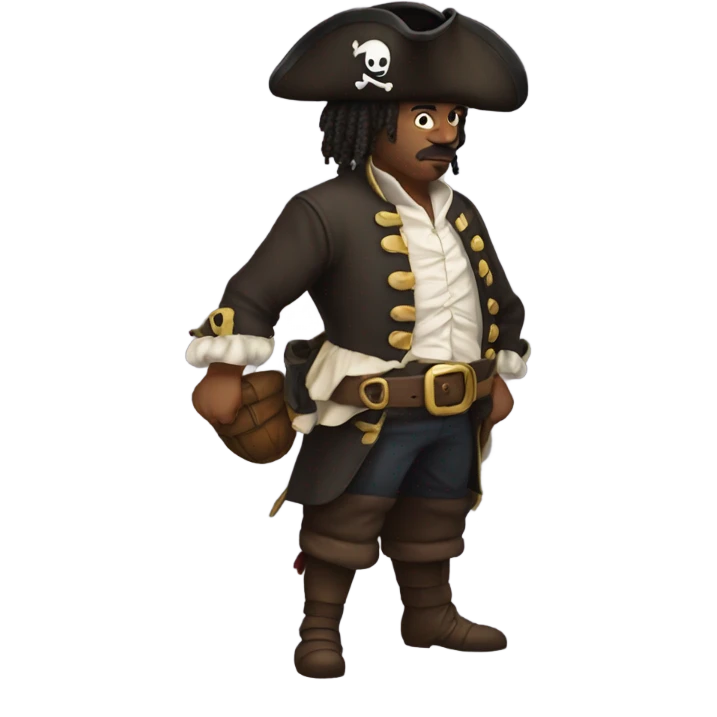 Pirate with a big butt emoji