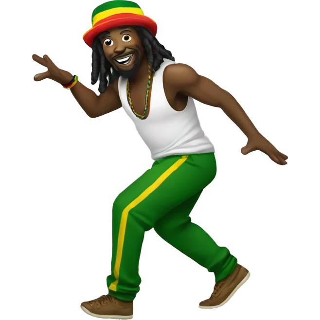 Jamaican reggae music dancer emoji