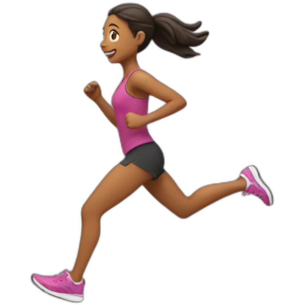Running girl emoji