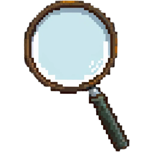 detailed magnifying glass emoji