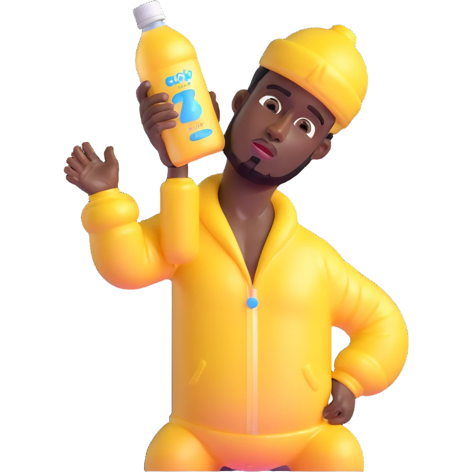 P Diddy with shiny baby oil emoji