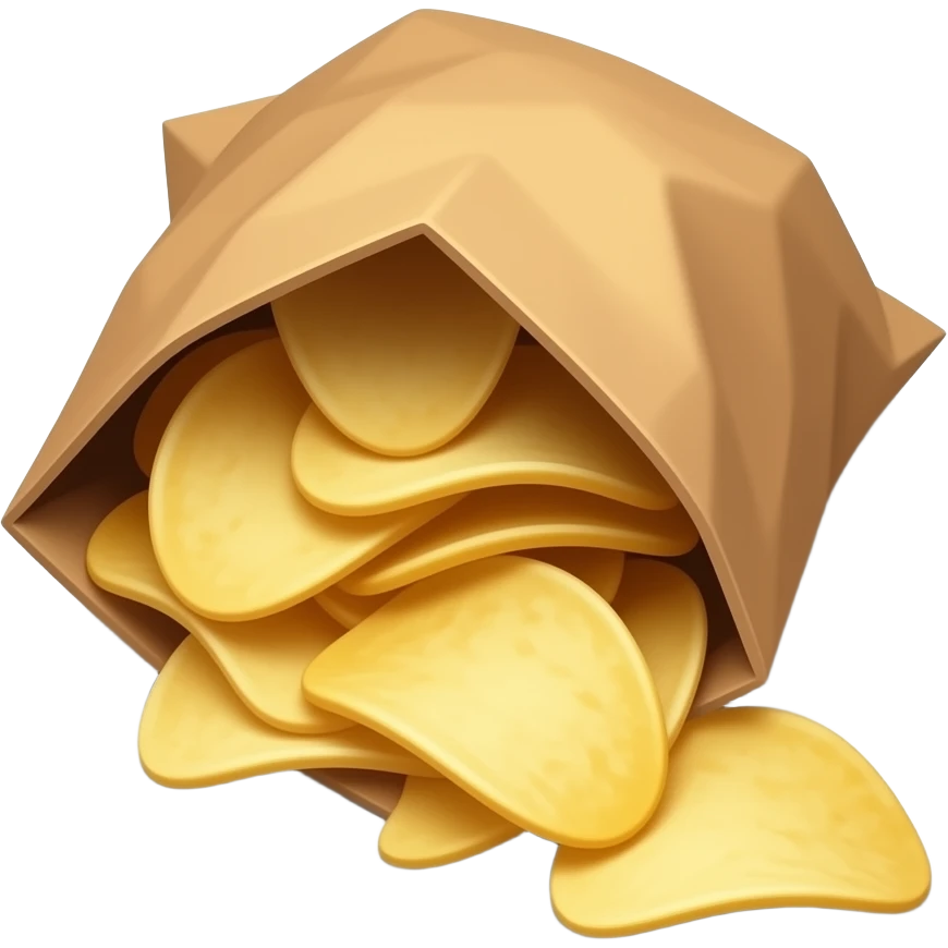 Potato chips in a open bag emoji