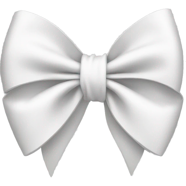 White bow emoji