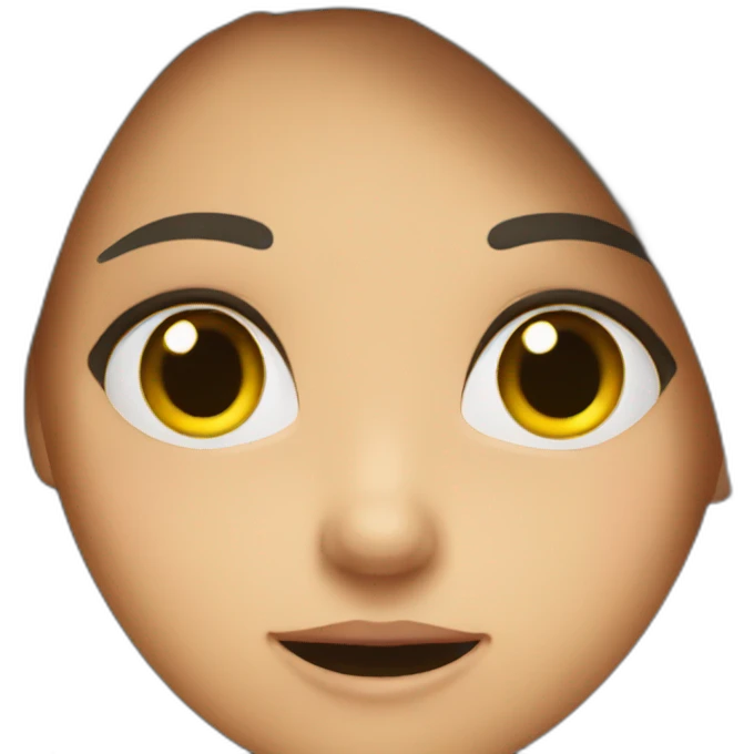 Girl says stop emoji