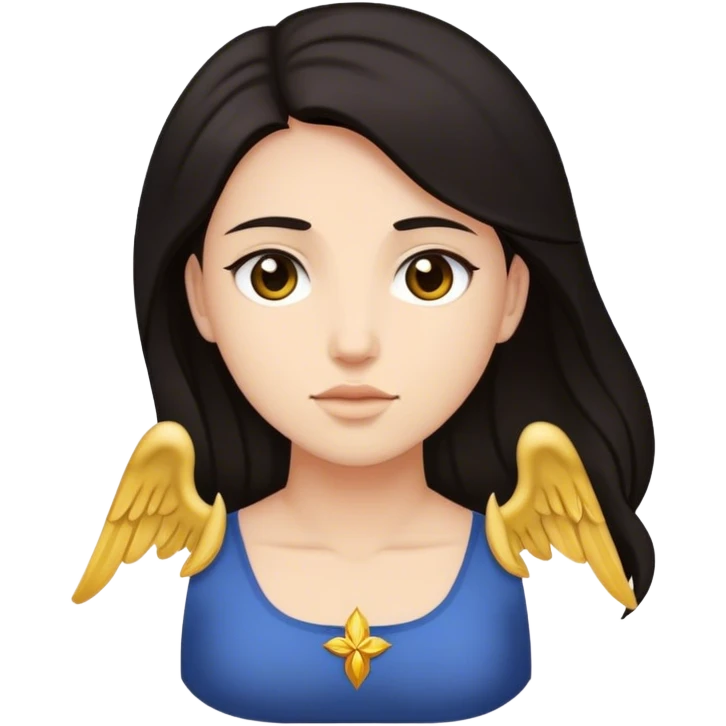 Dark hair Virgo emoji