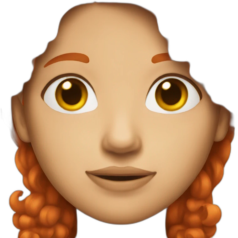 Red haired  emoji