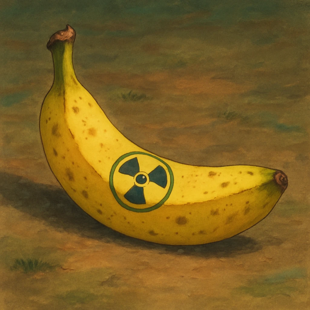 radioactive banana emoji