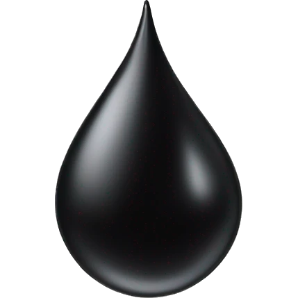 black oil drop  emoji