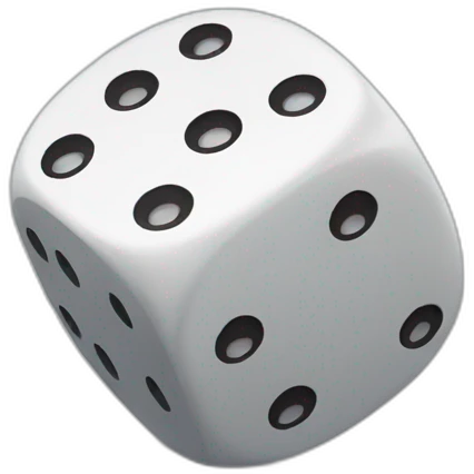 Rolling dice emoji