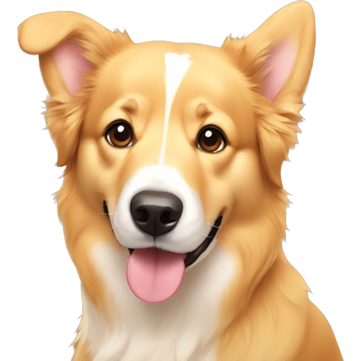 golden retriever mixed corgi emoji