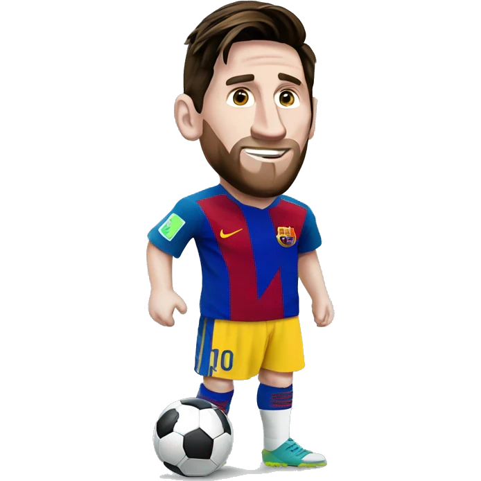 Messi con el mundial  emoji
