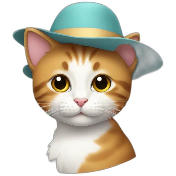Kitty in hat emoji