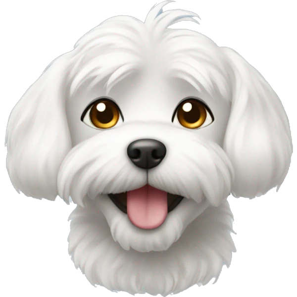 a maltese smiling emoji