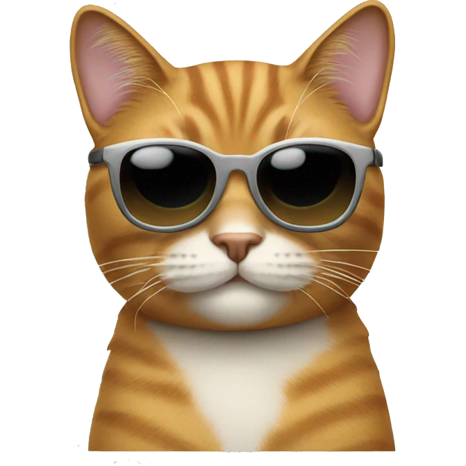 cat wear sunglasses  emoji