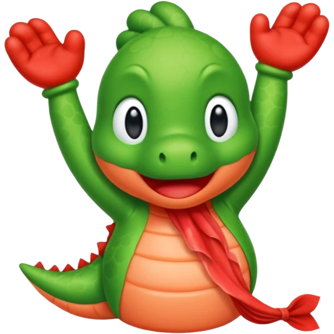 Yoshi was too cold and Scampi was too hot! emoji