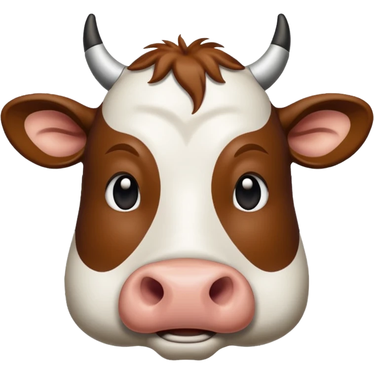 Cow face, word saying MU at the top emoji