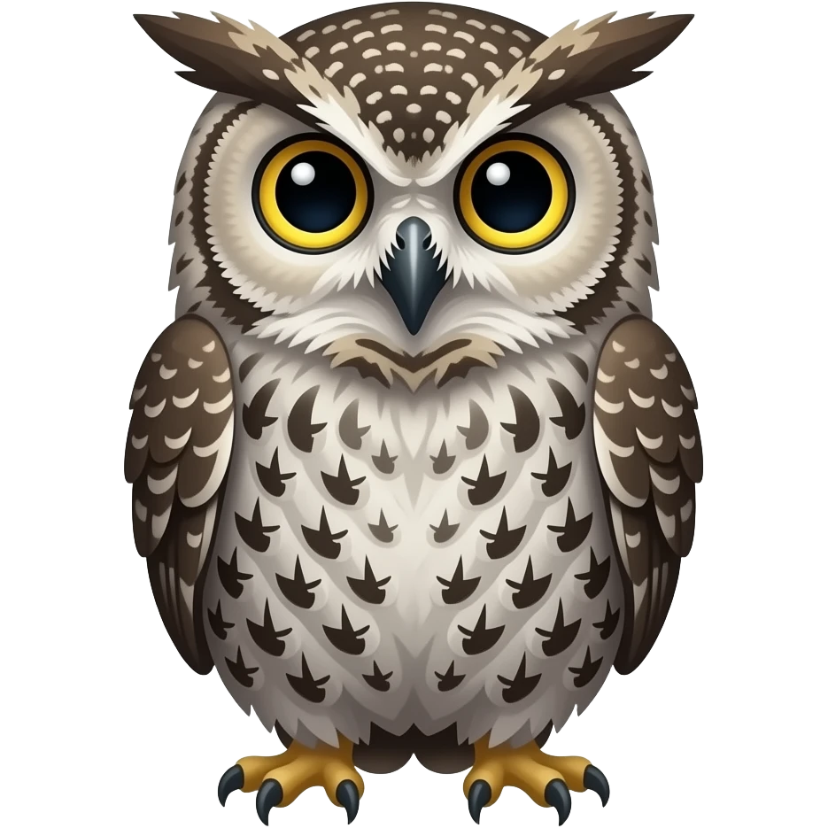 Make a night owl emoji. emoji