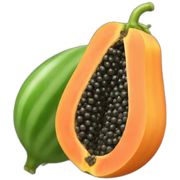 papaya fruit emoji