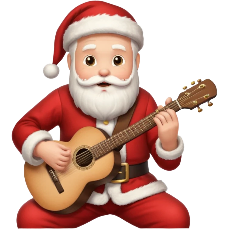 santa guitarist emoji