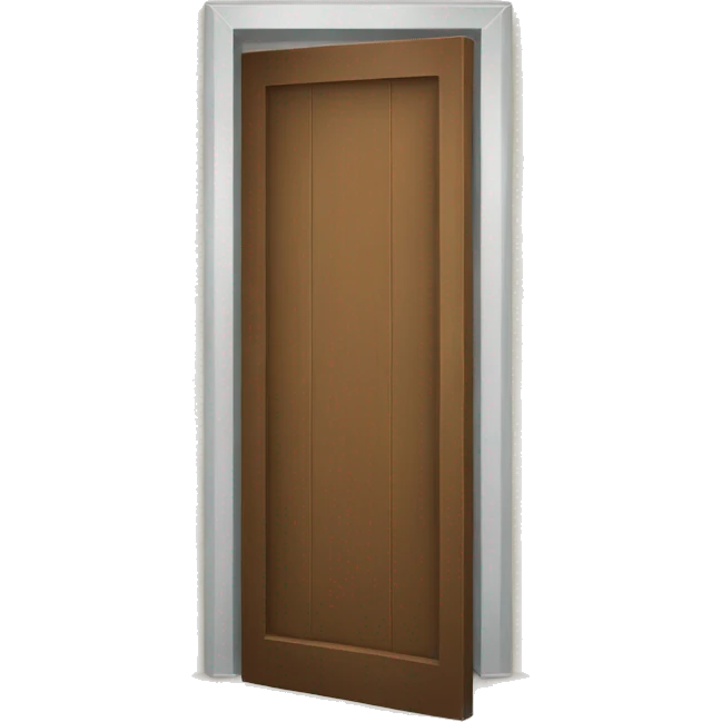 door with clothes emoji
