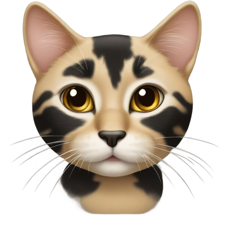 black and blonde toitose cat emoji