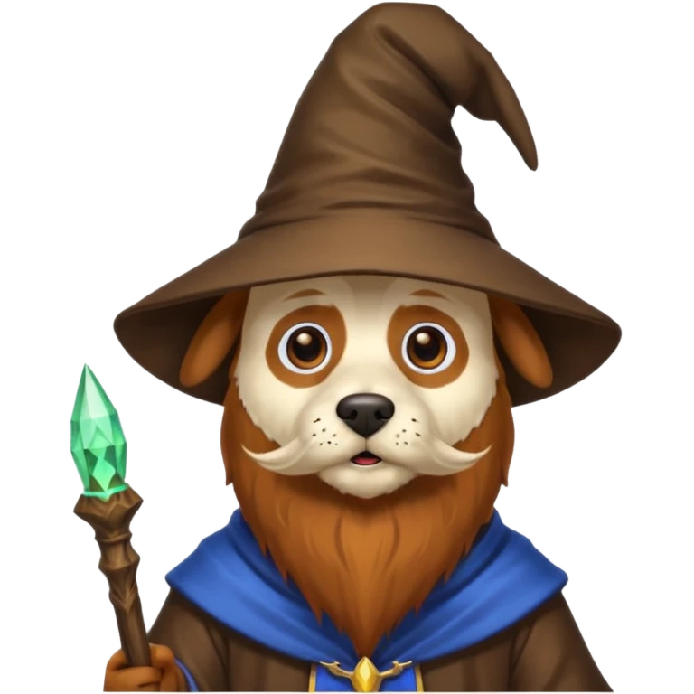 Dog wizard emoji