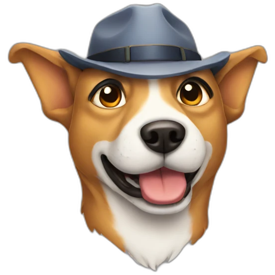 detective dog emoji