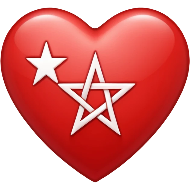 heart with a pentagram  emoji