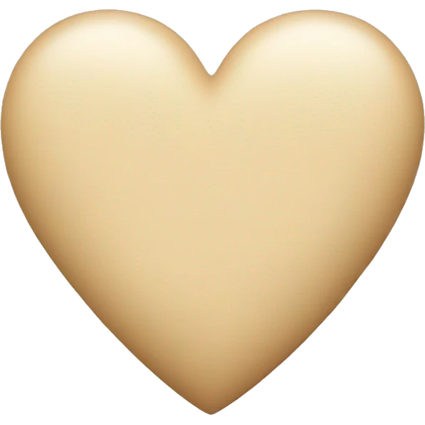 Beige Heart  emoji