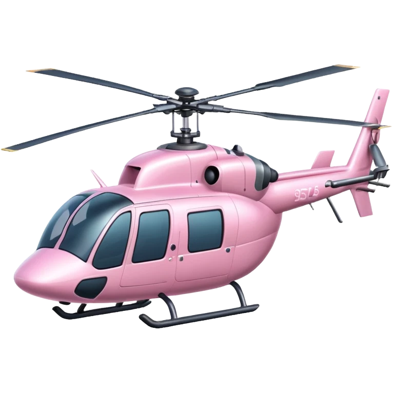 Light pink very big helicopter emoji