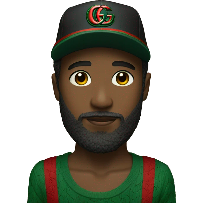 Boy with Gucci Cap an beard  emoji