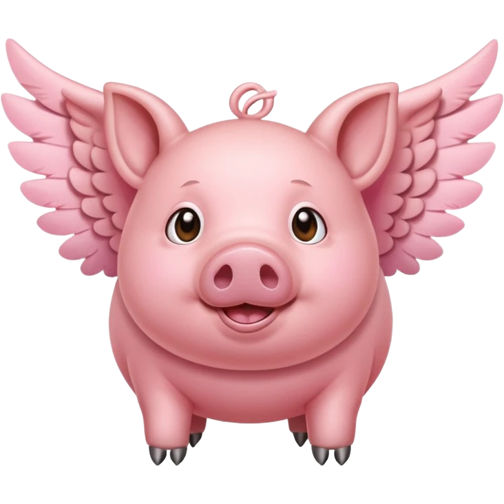Flying pig  emoji