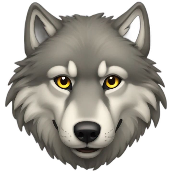 Wolf at the war emoji