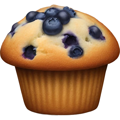 Blueberry muffin emoji