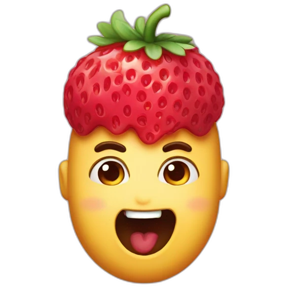 fraise personifié sucre daddy emoji