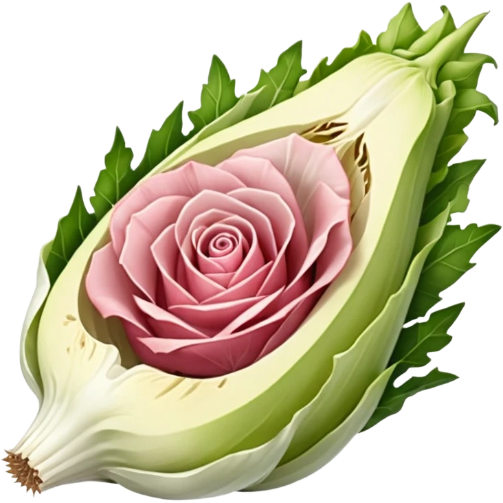 tranche de jambon enroulé autour d'une endive emoji