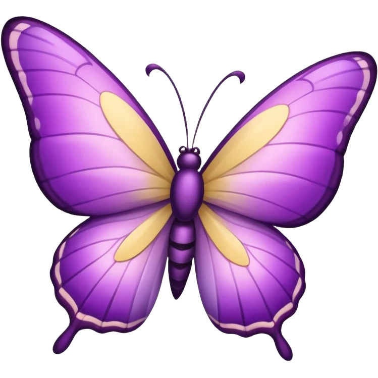 Borboleta lilás emoji