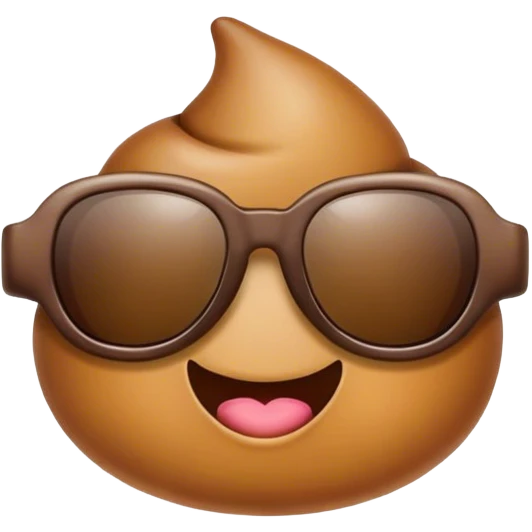 Poop sunglasses emoji