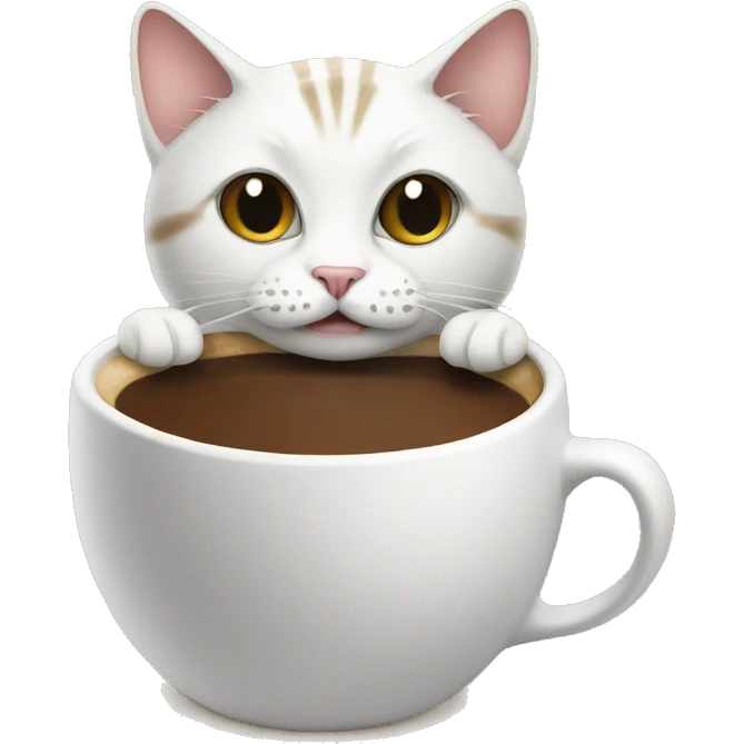 cat with coffee  emoji