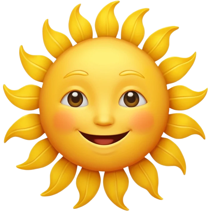 smiling sun emoji emoji