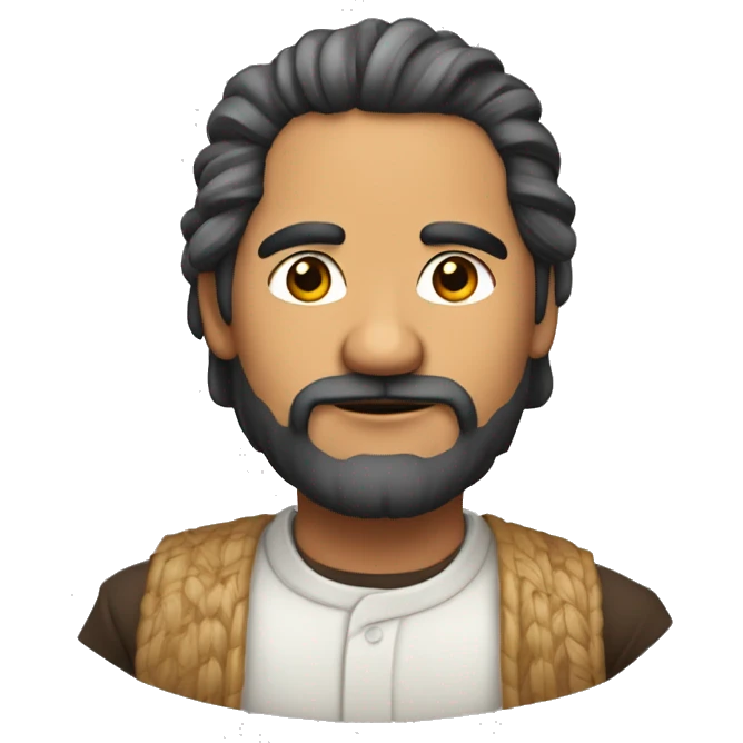 peruano enojado. tiene corte de pelo estilo librito emoji