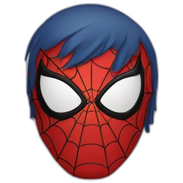 spiderman avec son masque emoji