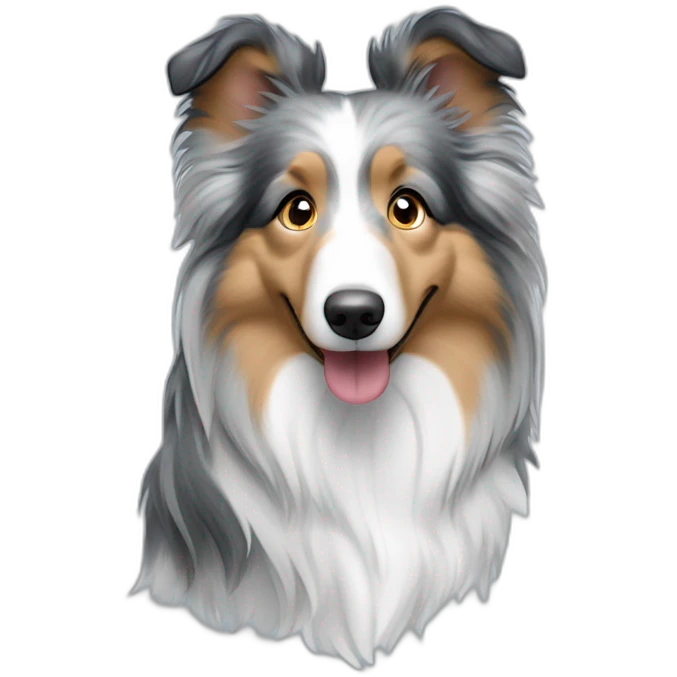 blue merle sheltie emoji