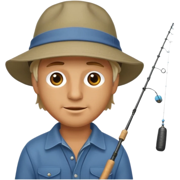 man casting a fishing rod emoji