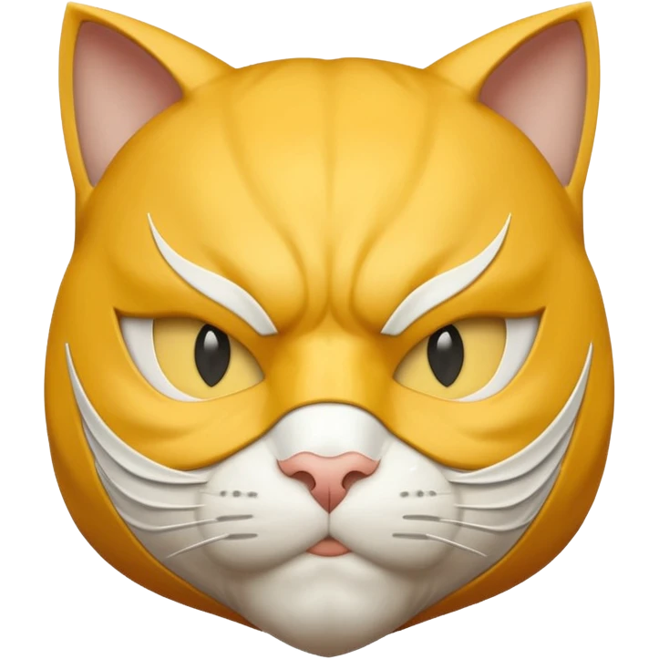  yeelow superhero cat emoji